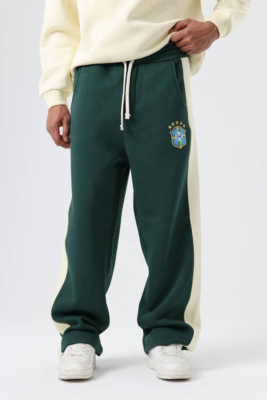 Brazil Club Themed Baggy Pants Green