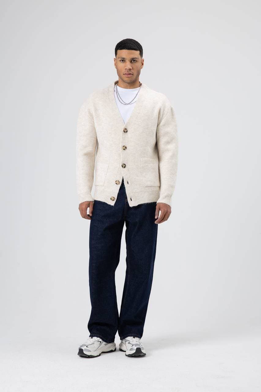 Wool Cardigan in Light Stand Cream