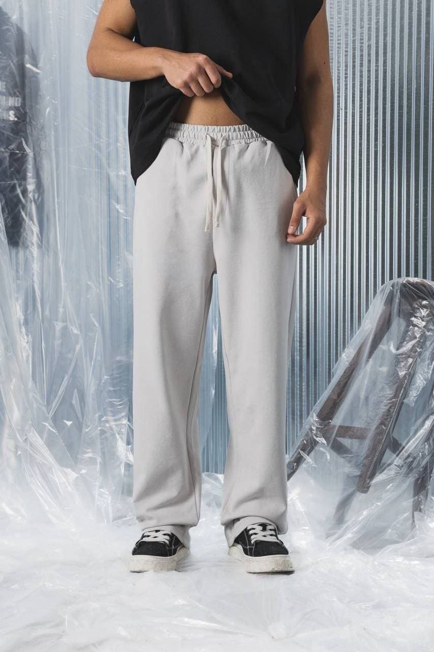 Wide-leg Sweatpants Gray