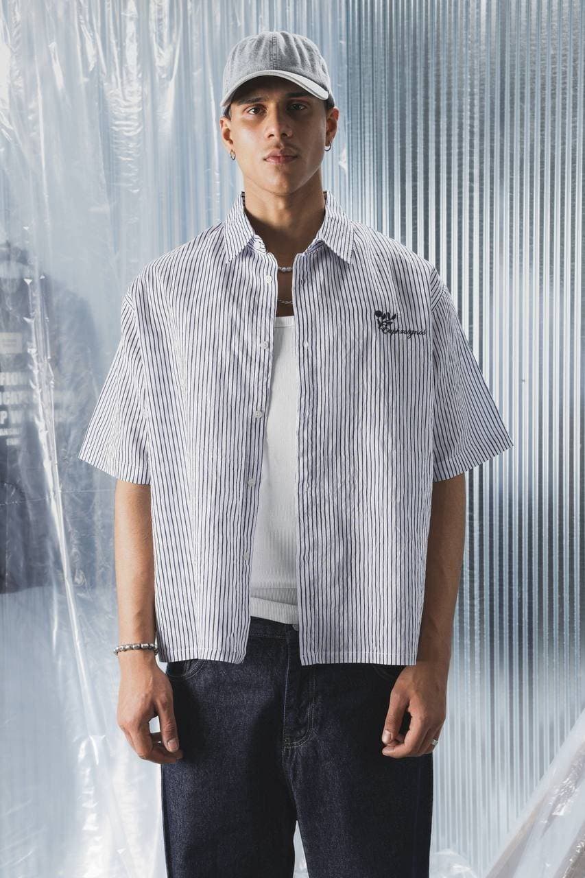 Boxy oversized shirt White