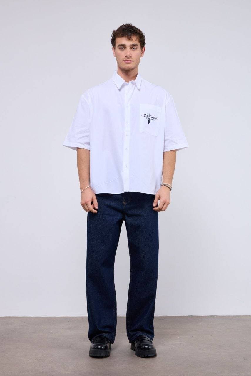 Work Heart Shirt White