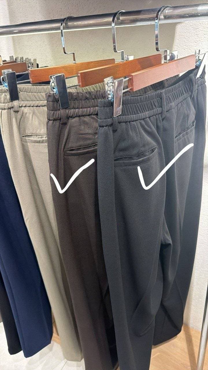 Straight Leg Casual Trousers Unknown