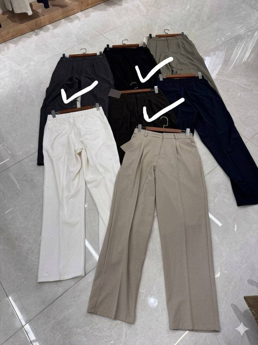 Straight Leg Casual Trousers Unknown